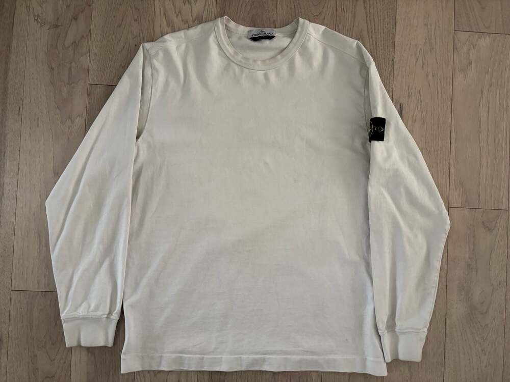 Stone Island Long Sleeve Crewneck Sweatshirt with Compass Patch